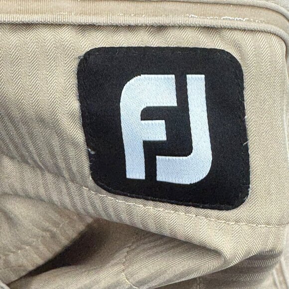 Footjoy Mens Khaki Golf Shorts W33 Polyester/Spandex Blend Comfortable Fit - Picture 7 of 7